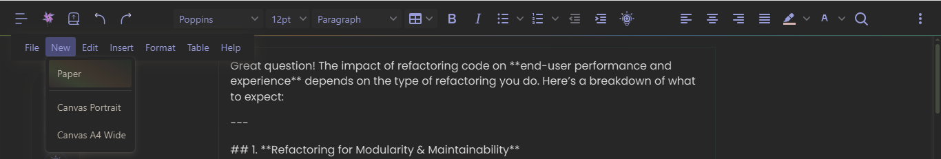 Menu Bar Visual